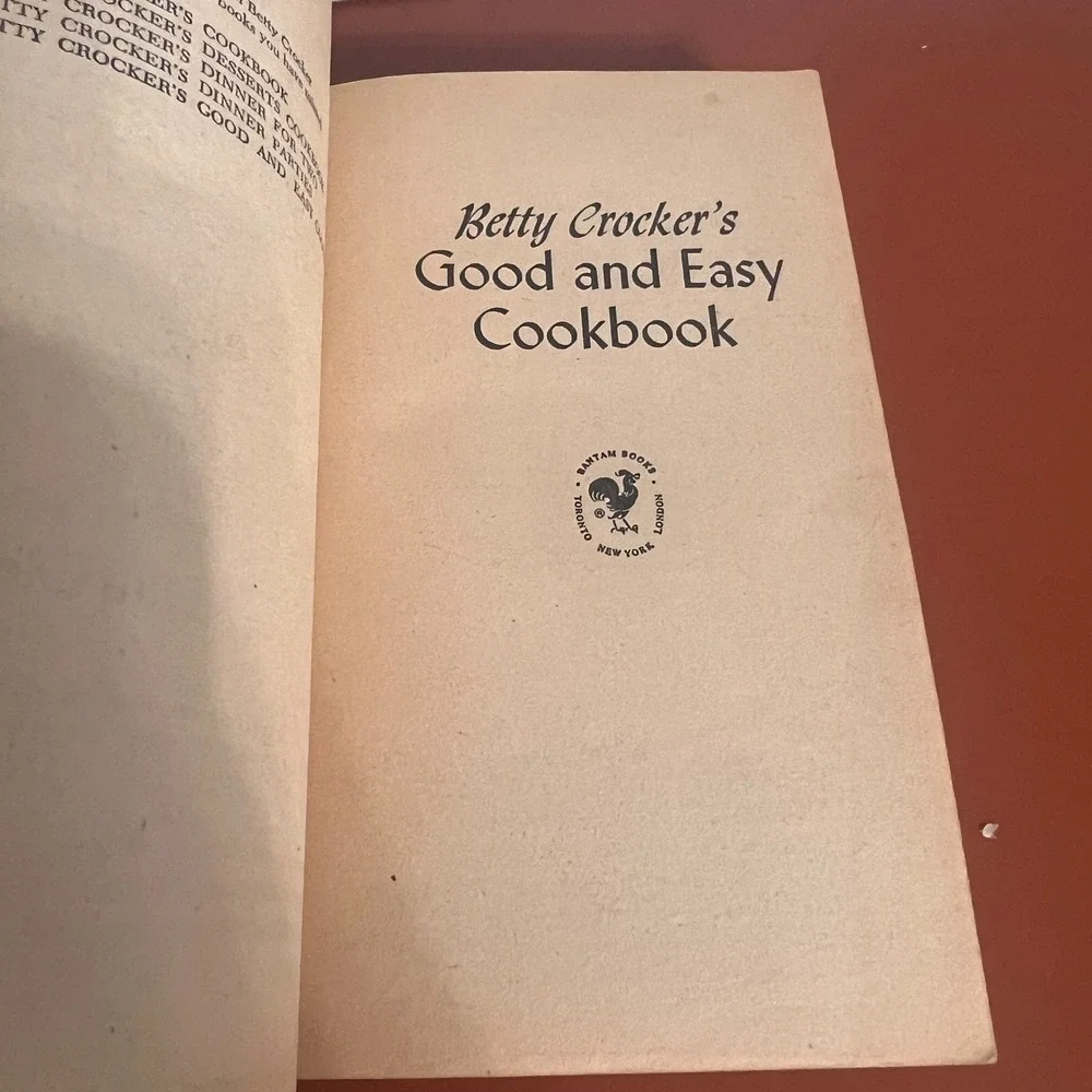 Betty Crocker Good and Easy Cookbook Vintage 1975 Paperback 650+ Recipes Bantam